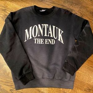 Montauk Black Crewneck